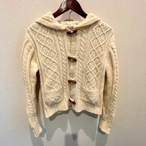 BDG Bull Dog Size LG Fisherman Cable knit cardigan sweater
